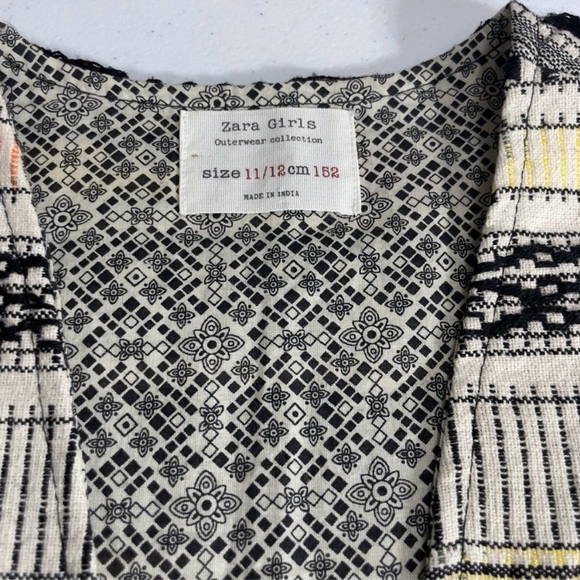 Zara Girls Ethnic Boho Woven
Textile Jacket Sz 11/12 - Picture 12 of 14